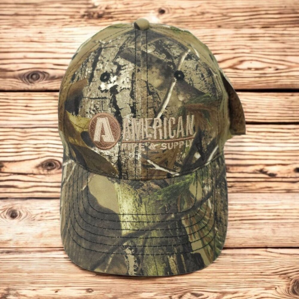 Realtree AP HD Camo Strapback Cap Trucker Hunting Hat American Pipe Supply NEW